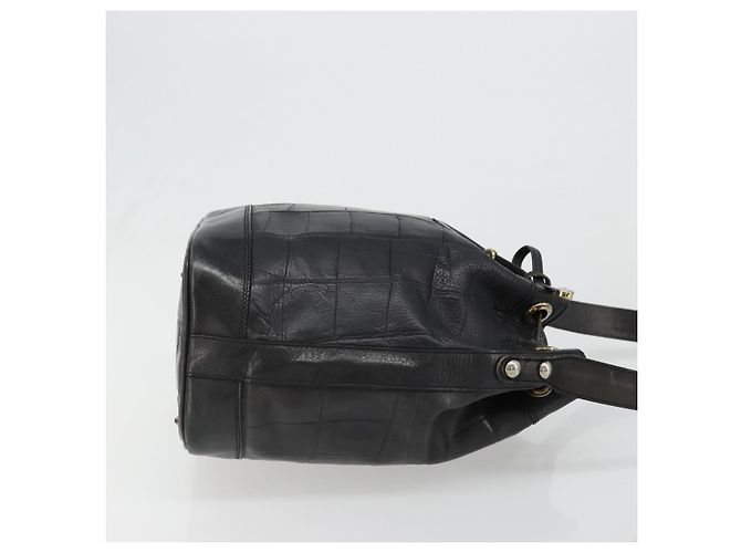 Céline CELINE Purse Shoulder Bag Leather Black Gold - vista 4