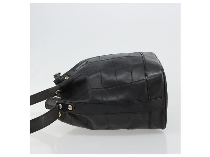 Céline CELINE Purse Shoulder Bag Leather Black Gold - vista 5