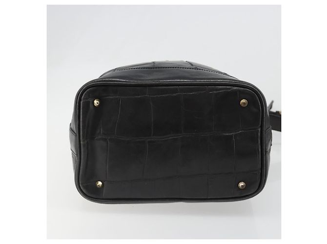 Céline CELINE Purse Shoulder Bag Leather Black Gold - vista 6