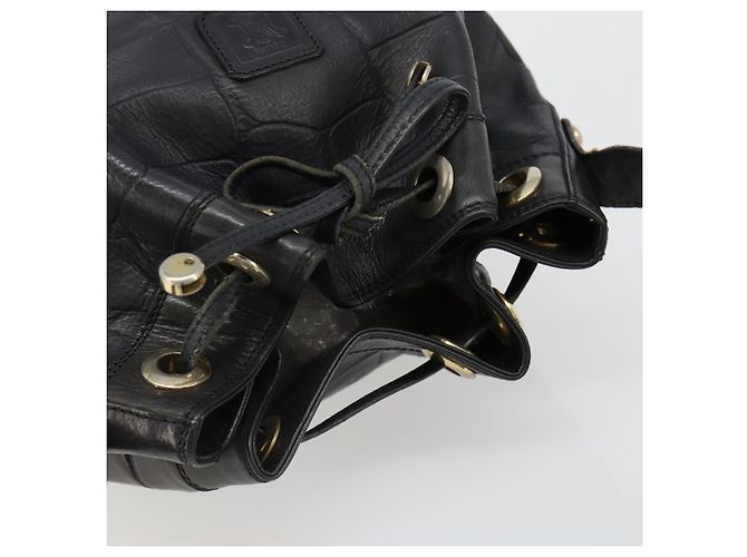 Céline CELINE Purse Shoulder Bag Leather Black Gold - vista 7