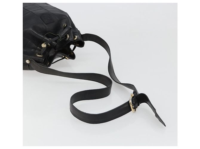 Céline CELINE Purse Shoulder Bag Leather Black Gold - vista 8