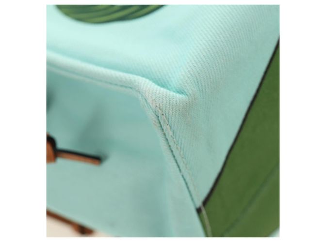 LOEWE Cushion Tote Bag Canvas Light Blue - vista 17