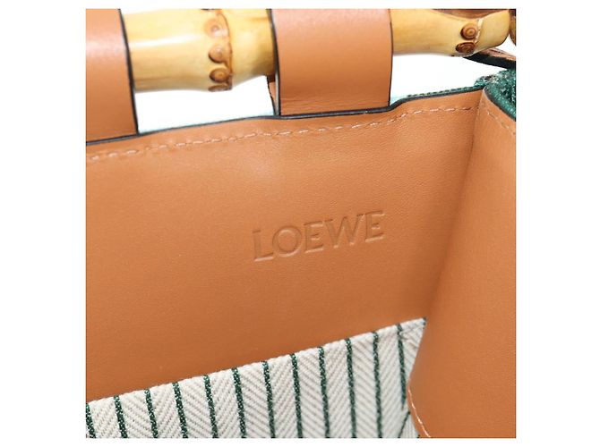 LOEWE Cushion Tote Bag Canvas Light Blue - vista 24