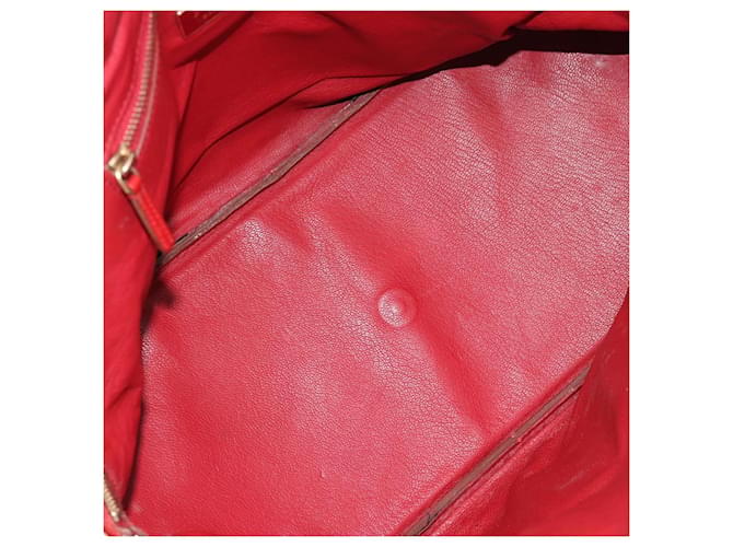 PRADA Hand Bag Leather Red Gold - vista 10
