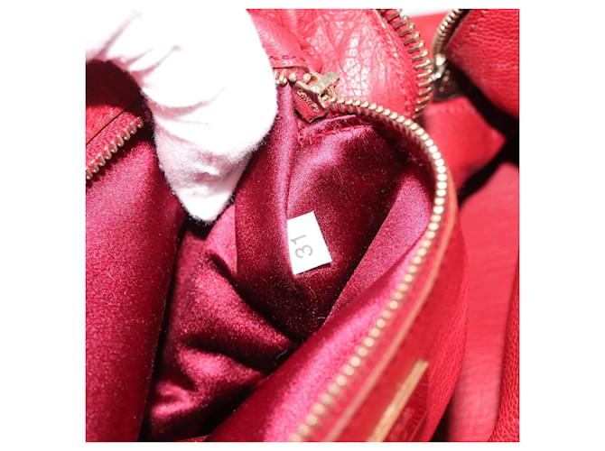 PRADA Hand Bag Leather Red Gold - vista 11