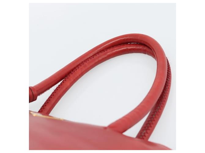 PRADA Hand Bag Leather Red Gold - vista 14