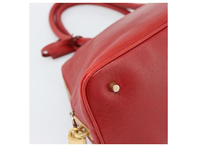 PRADA Hand Bag Leather Red Gold - vista 15