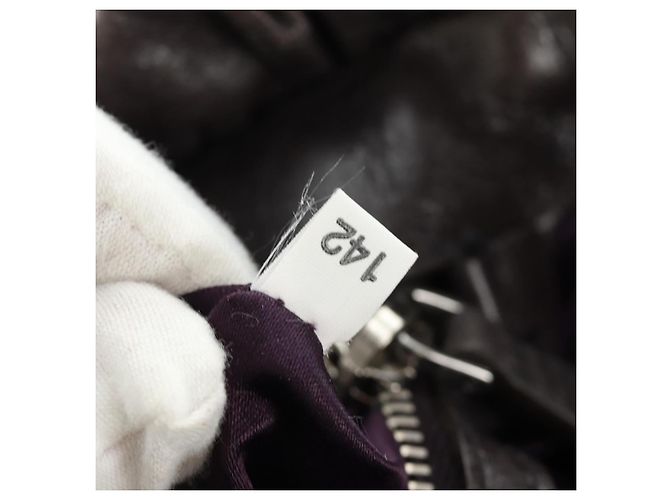 Miu Miu Hand Bag Leather 2way Gray Silver - vista 11