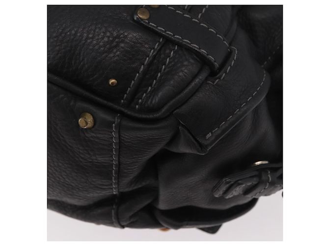 Chloé Chloe Paddington Hand Bag Leather Black Gold Silver - vista 15
