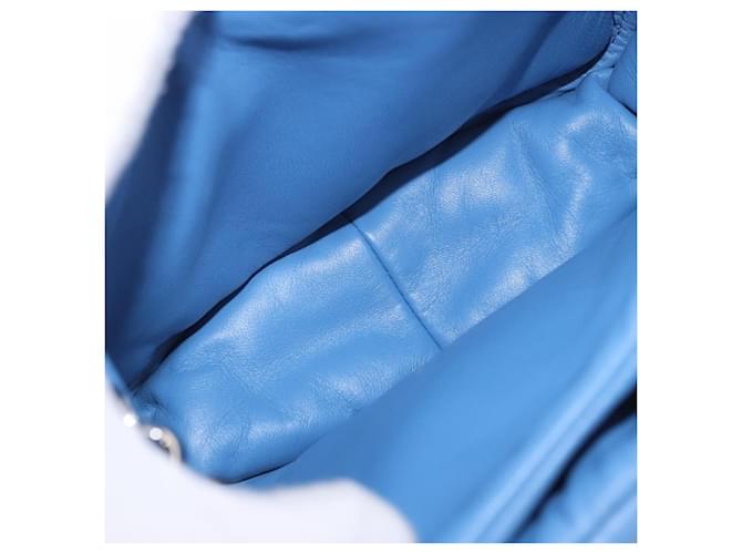 PRADA Hand Bag Leather 2way Light Blue Silver - vista 10