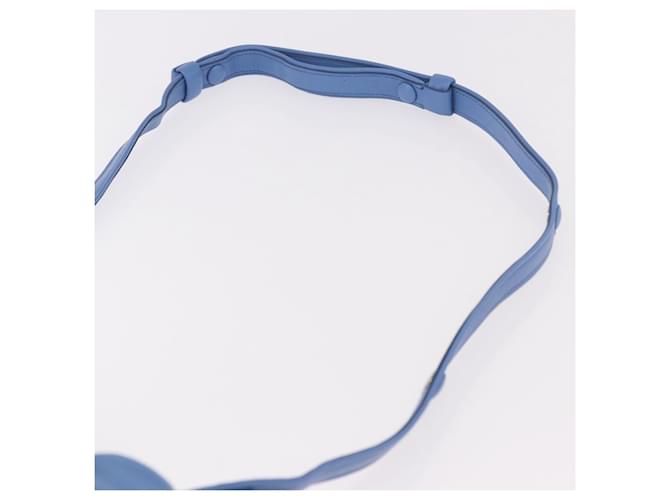 PRADA Hand Bag Leather 2way Light Blue Silver - vista 14