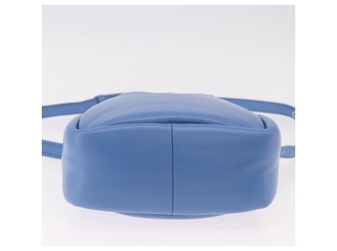 PRADA Hand Bag Leather 2way Light Blue Silver - vista 5