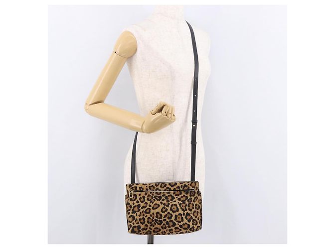 LOEWE Shoulder Bag Harako Leather Brown Gold - vista 21