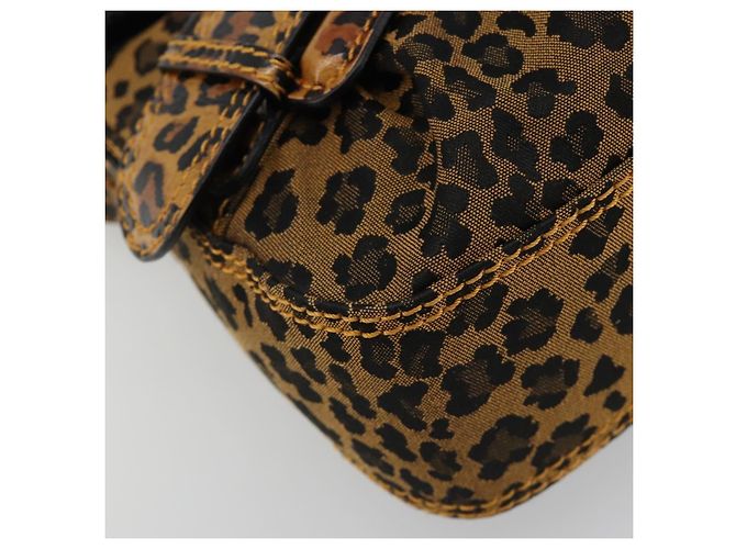 FENDI Shoulder Bag Canvas Brown Gold - vista 15