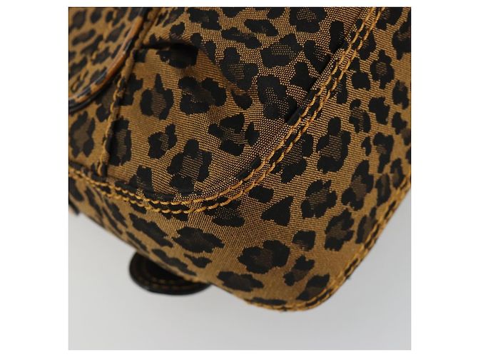 FENDI Shoulder Bag Canvas Brown Gold - vista 17