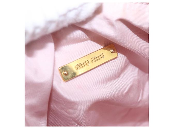 Miu Miu Hand Pouch Pile Pink Gold - vista 11