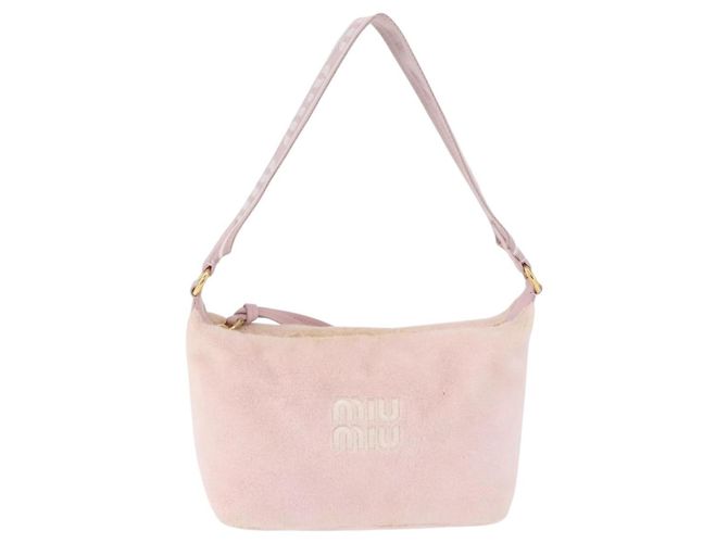 Miu Miu Hand Pouch Pile Pink Gold - vista 13