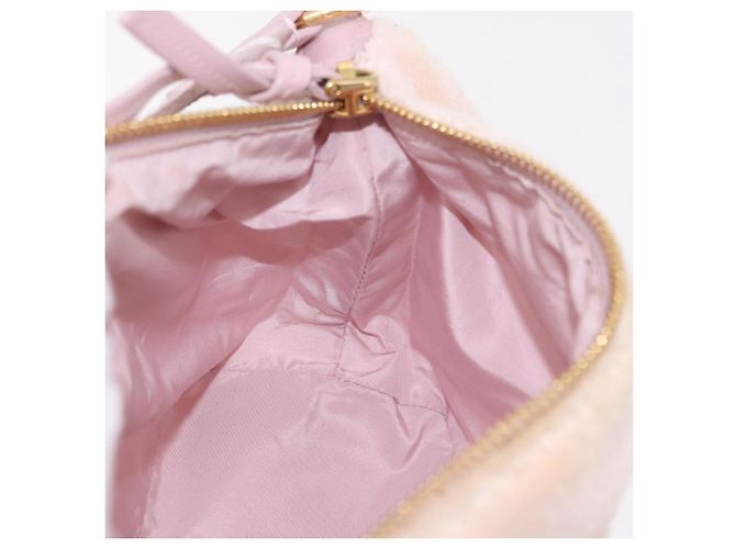 Miu Miu Hand Pouch Pile Pink Gold - vista 18