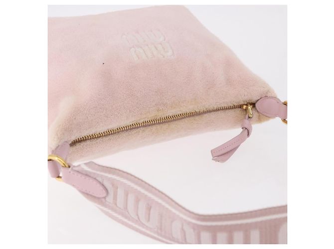 Miu Miu Hand Pouch Pile Pink Gold - vista 6