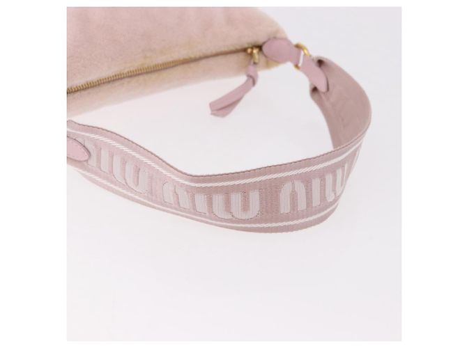 Miu Miu Hand Pouch Pile Pink Gold - vista 7