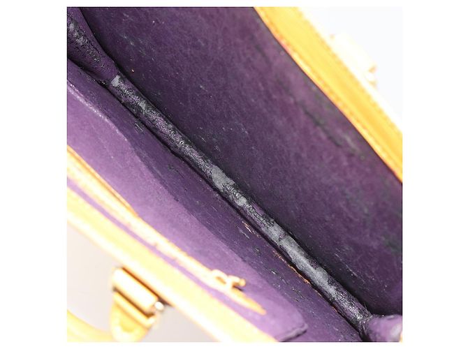 LOUIS VUITTON Epi Sac Plat Hand Bag Yellow M52079 LV - vista 10