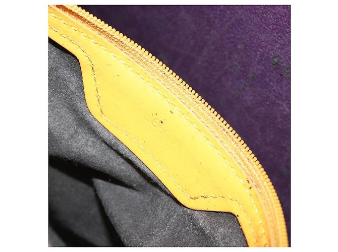 LOUIS VUITTON Epi Sac Plat Hand Bag Yellow M52079 LV - vista 12