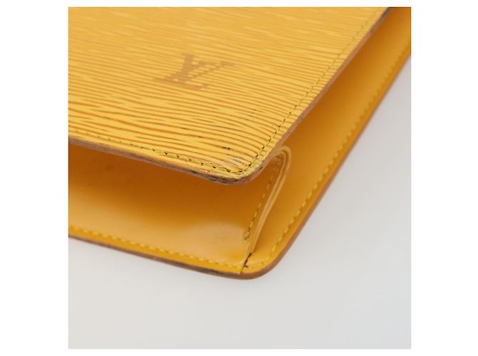 LOUIS VUITTON Epi Sac Plat Hand Bag Yellow M52079 LV - vista 14