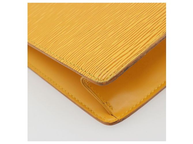 LOUIS VUITTON Epi Sac Plat Hand Bag Yellow M52079 LV - vista 17