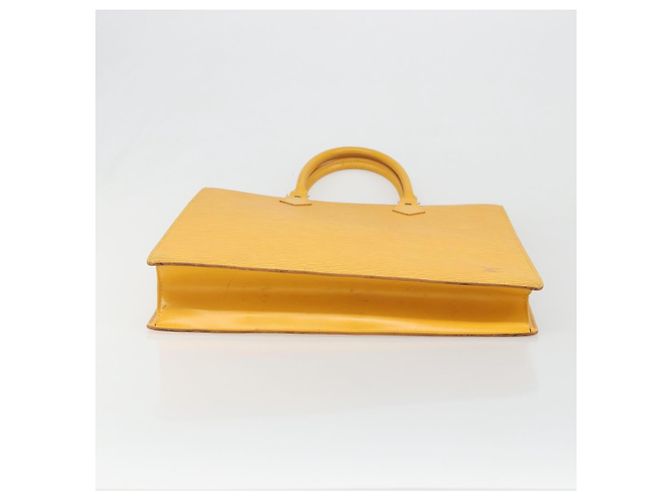 LOUIS VUITTON Epi Sac Plat Hand Bag Yellow M52079 LV - vista 5