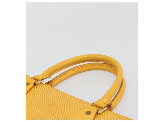 LOUIS VUITTON Epi Sac Plat Hand Bag Yellow M52079 LV - vista 8