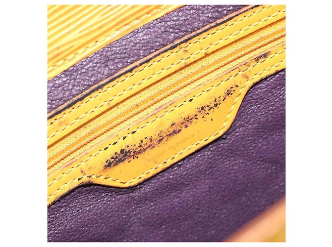 LOUIS VUITTON Epi Sac Plat Hand Bag Yellow M52079 LV - vista 9