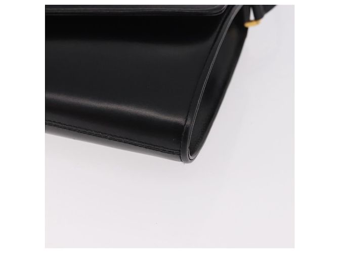 GUCCI Shoulder Bag Leather Black Gold - vista 14