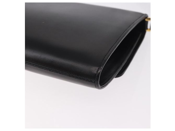 GUCCI Shoulder Bag Leather Black Gold - vista 16