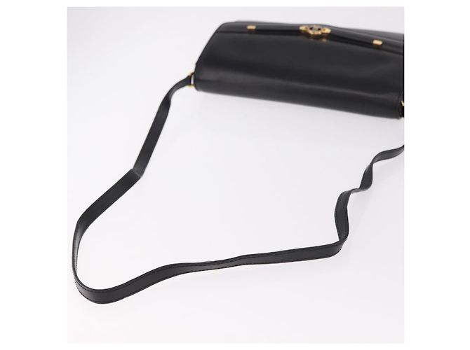 GUCCI Shoulder Bag Leather Black Gold - vista 7