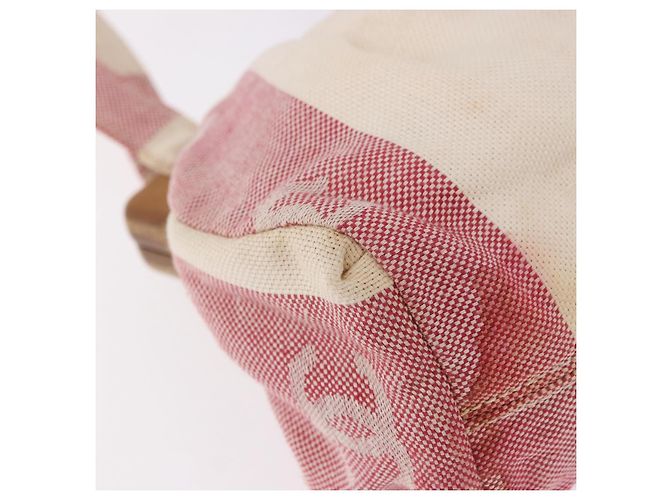 CHANEL Hand Bag Canvas Pink Gold CC - vista 10