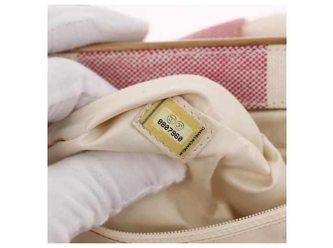 CHANEL Hand Bag Canvas Pink Gold CC - vista 12
