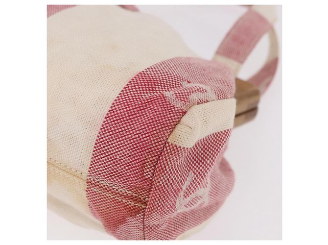 CHANEL Hand Bag Canvas Pink Gold CC - vista 16