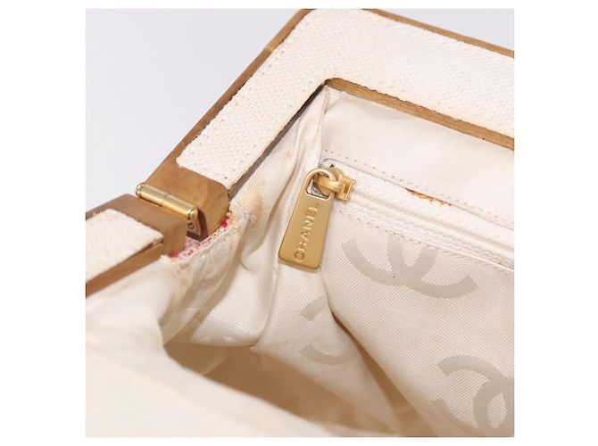CHANEL Hand Bag Canvas Pink Gold CC - vista 21