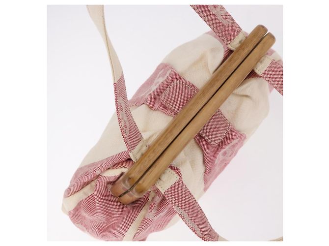 CHANEL Hand Bag Canvas Pink Gold CC - vista 8