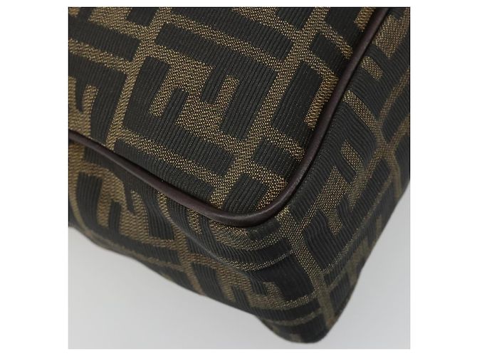 FENDI Zucca Canvas Hand Bag Black Brown - vista 16