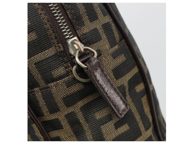 FENDI Zucca Canvas Hand Bag Black Brown - vista 17