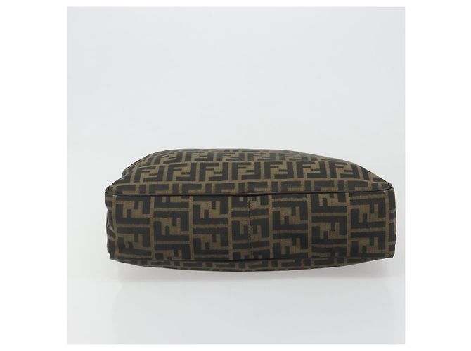 FENDI Zucca Canvas Hand Bag Black Brown - vista 5