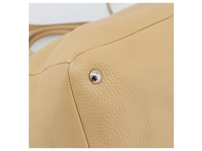 PRADA Hand Bag Vittero Dino Leather 2way Beige Silver - vista 17