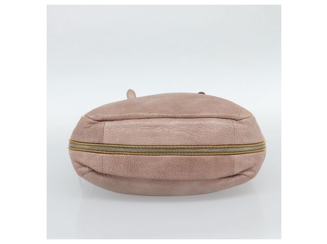 PRADA Hand Bag Vittero Dino Leather Pink Gold Silver - vista 5