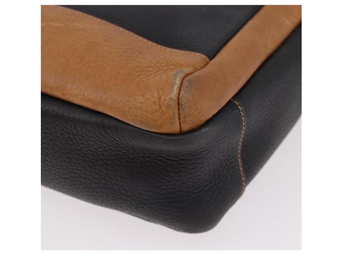 GUCCI Shoulder Bag Leather Black Gold - vista 11