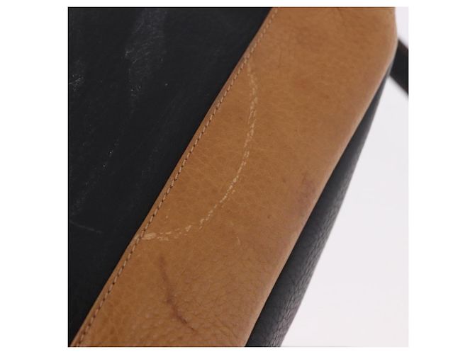 GUCCI Shoulder Bag Leather Black Gold - vista 16