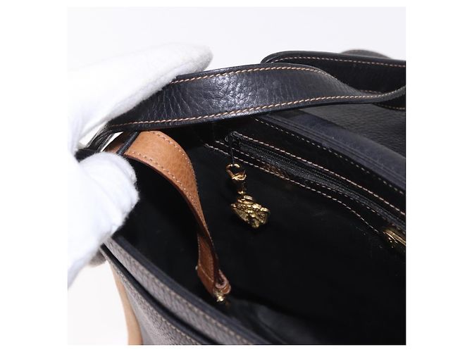 GUCCI Shoulder Bag Leather Black Gold - vista 21