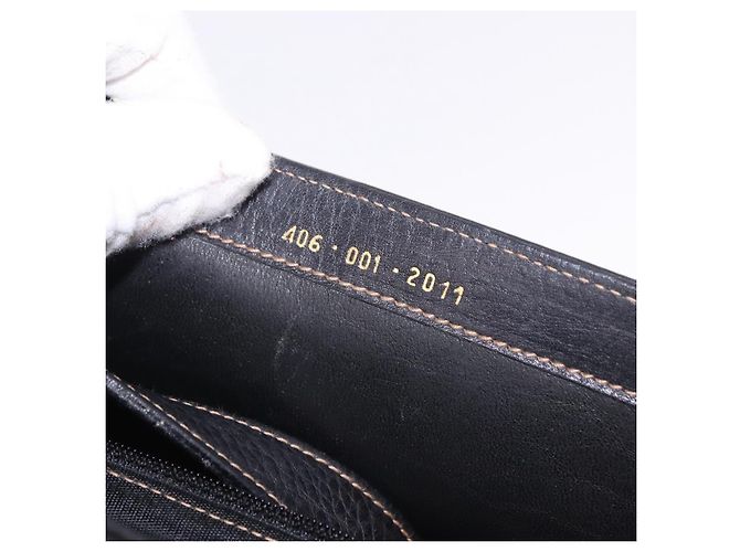 GUCCI Shoulder Bag Leather Black Gold - vista 23