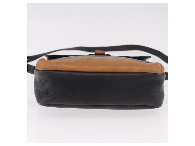 GUCCI Shoulder Bag Leather Black Gold - vista 9