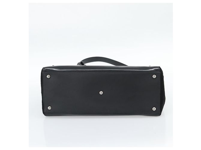 FENDI Hand Bag Patent Leather 2way Black Silver - vista 11